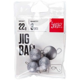Груз чебурашка разборная Lucky John Pro Series Jig Ball 22 г (3 шт.)